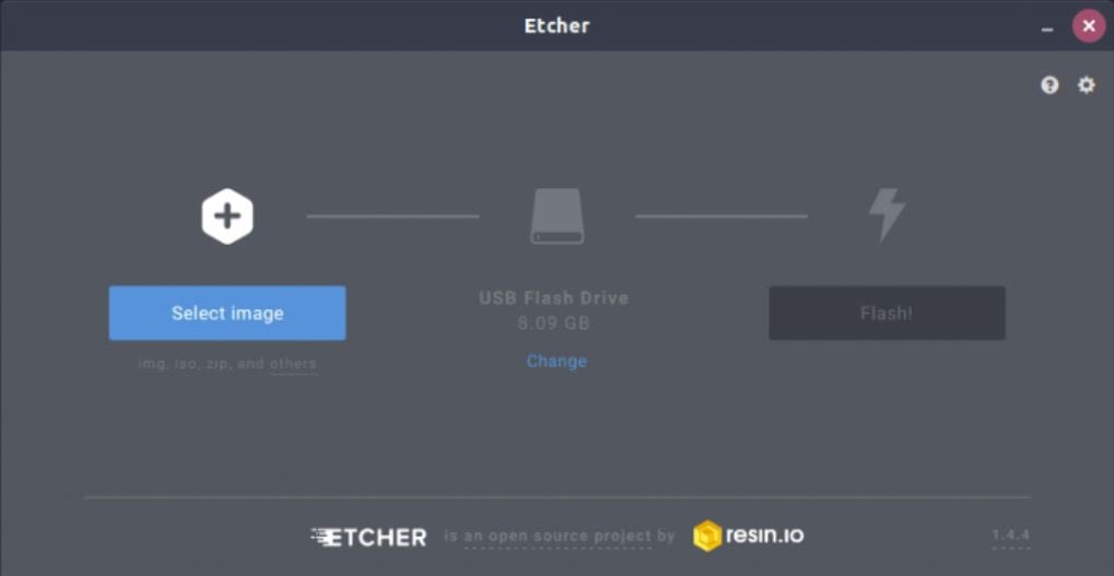 Grabar imagen con Etcher