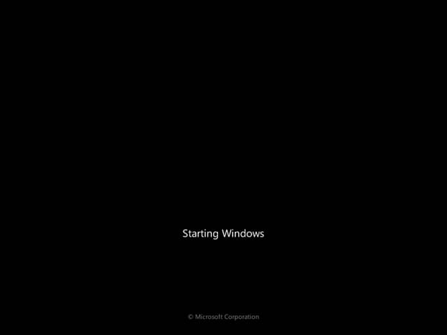 Iniciando instalación de Windows7