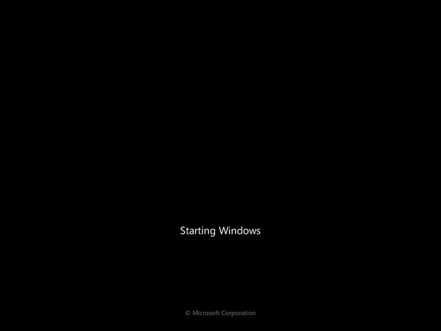 Iniciando instalación de Windows7